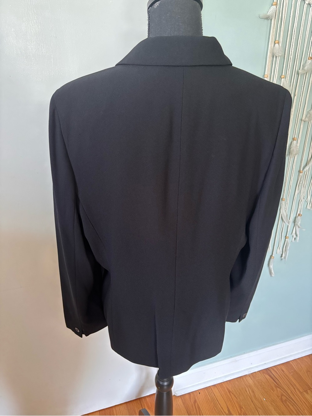 Jones NY Classic Black Women's Blazer Jacket 16 - Picture 2 of 8
